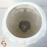 گلدان رخ دکوراتیو سرامیکی سایز بزرگ سفید لوکس – لعاب خارجی براق برند سیتی سفال - Image 2