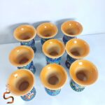 گلدان سفالی میناکاری لالجین | کاربری چندمنظوره (گلدان، جاشمعی، جامدادی) - Image 3