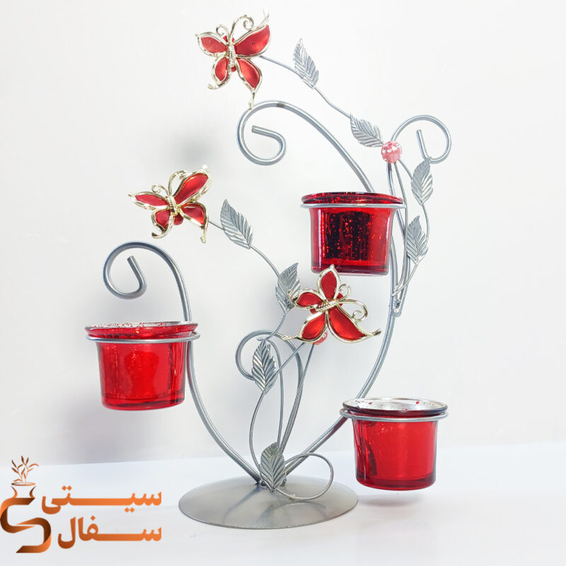 شمعدان فلزی رومیزی