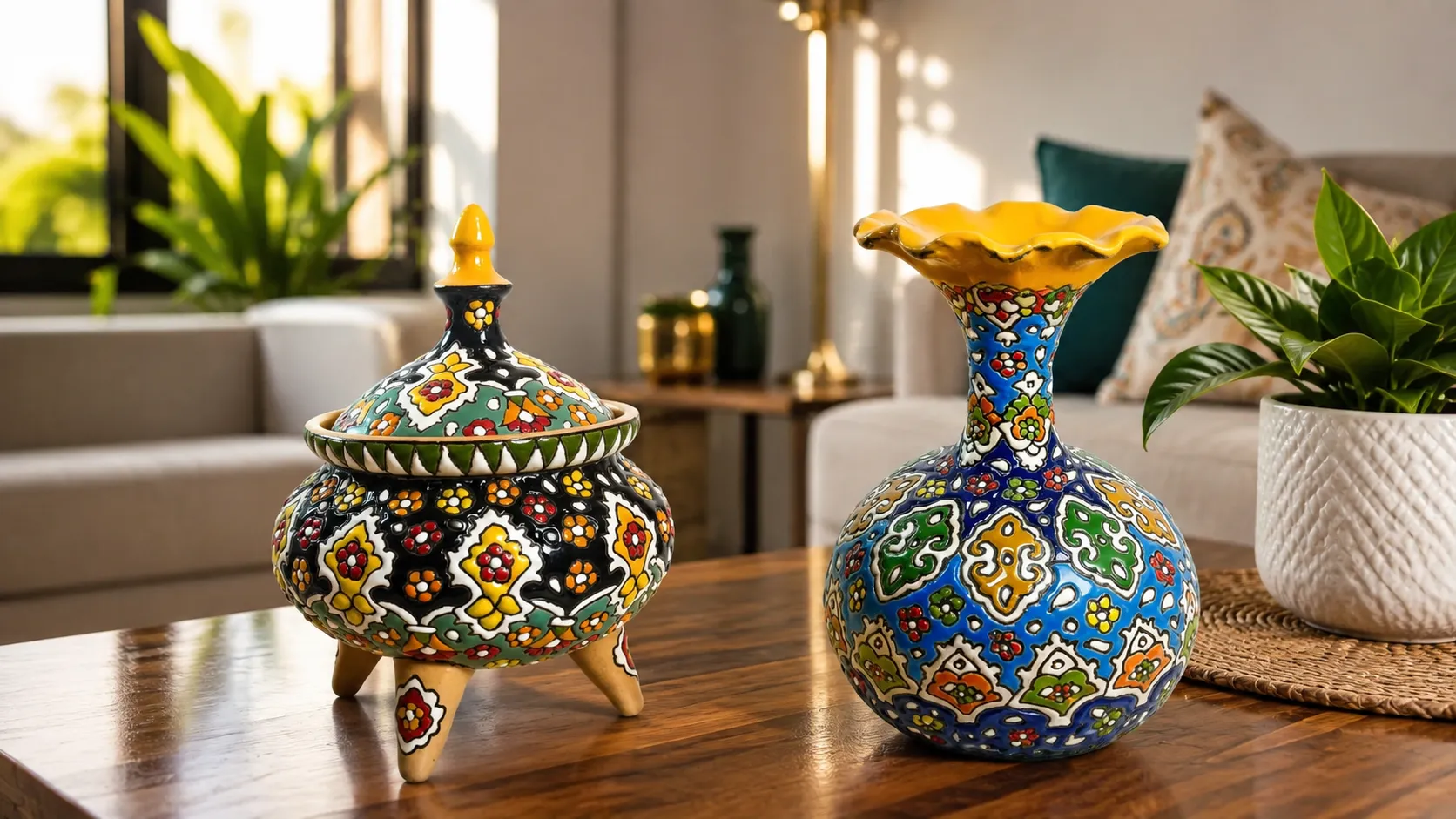 ظروف میناکاری لالجین