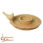 جاشمعی سفالی خام طرح پرنده و دالبری