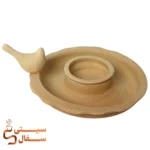 جاشمعی سفالی خام طرح پرنده و دالبری