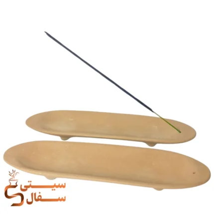 جاعودی سفالی خام طرح پر و قایقی