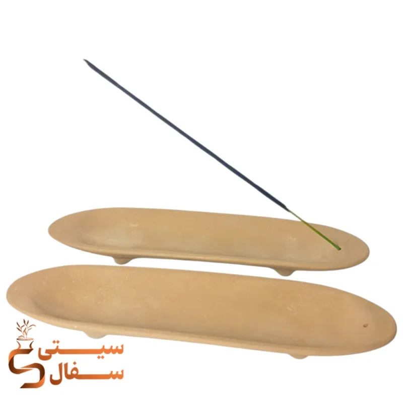 جاعودی سفالی خام طرح پر و قایقی