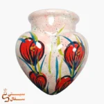 گلدان قلبی قرمز سرامیکی آویز دیواری مدل دلارام (ارتفاع ۱۸ سانتی‌متر) - Image 5