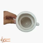 فانوس سرامیکی قرمز دکوری با نقش گل (ارتفاع ۲۰ سانتیمتر) - Image 4