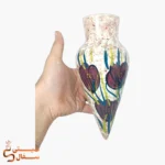 گلدان دیواری بنفش سرامیکی مدل رویش (ارتفاع ۲۶ سانتیمتر) - Image 4